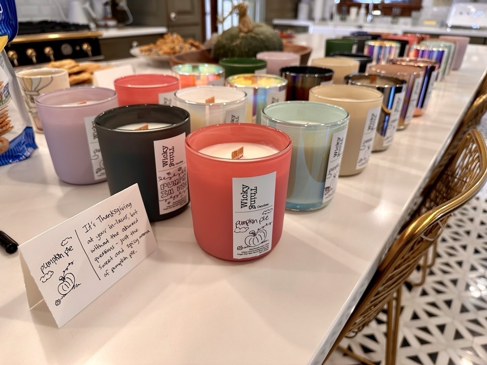 Hand-poured wooden-wick candles